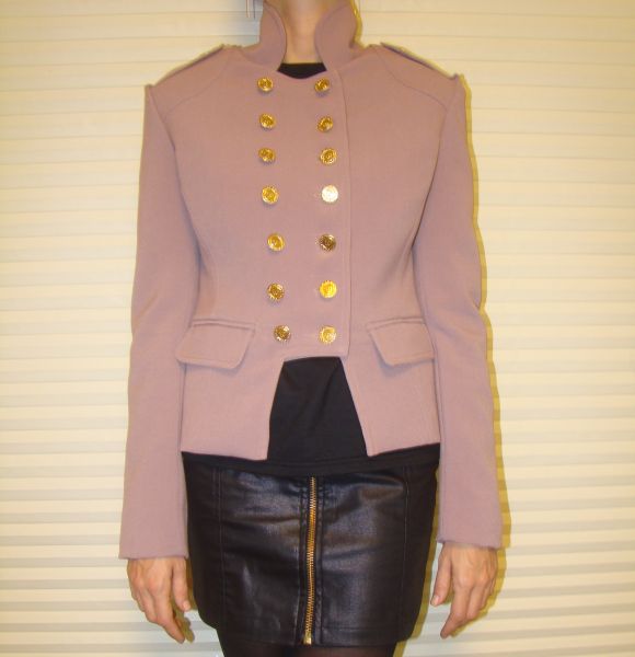 HM1216 Casaco Militar Roxo TAM P