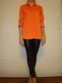 HM1202.1 Camisa McQueen LARANJA Botões Dourado TAM P